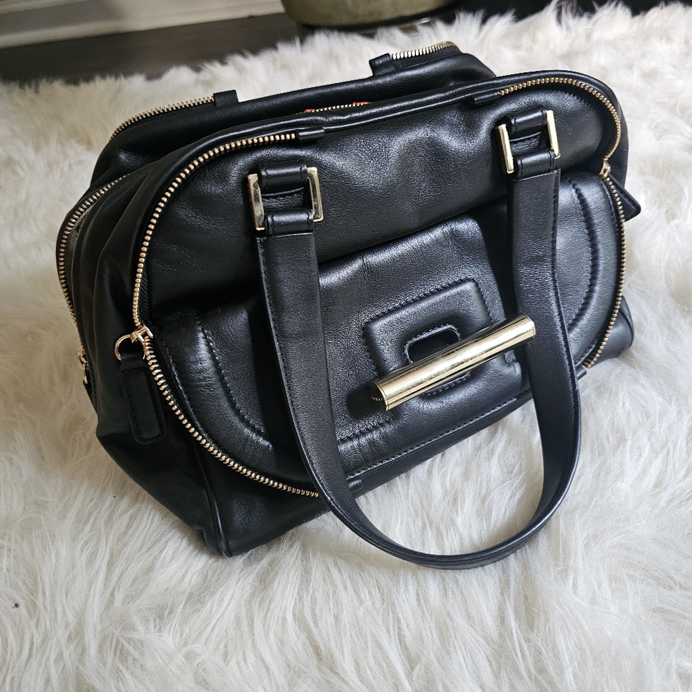 Jimmy Choo authentic Justine leather handbag